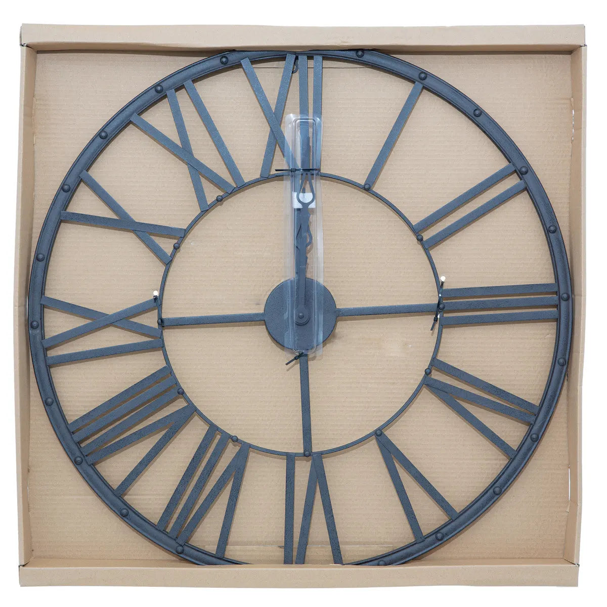 Стенен часовник atmosphera Andras, Винтидж, Ø36 см, Черен метал