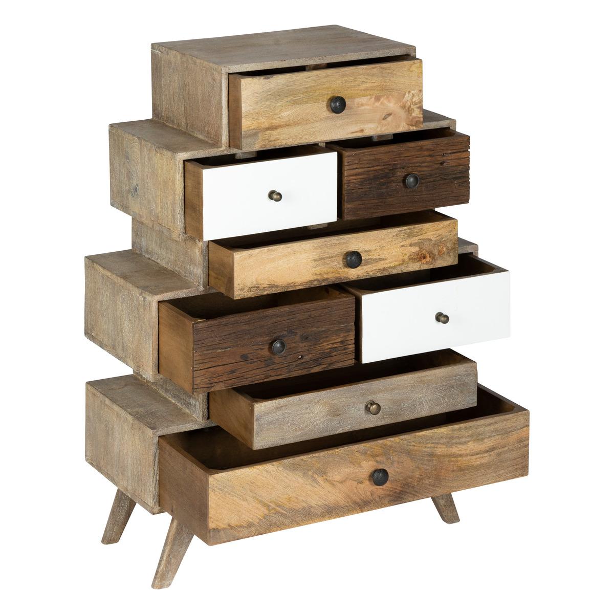 Скрин atmosphera Koval, 8 чекмеджета, Мангово дърво