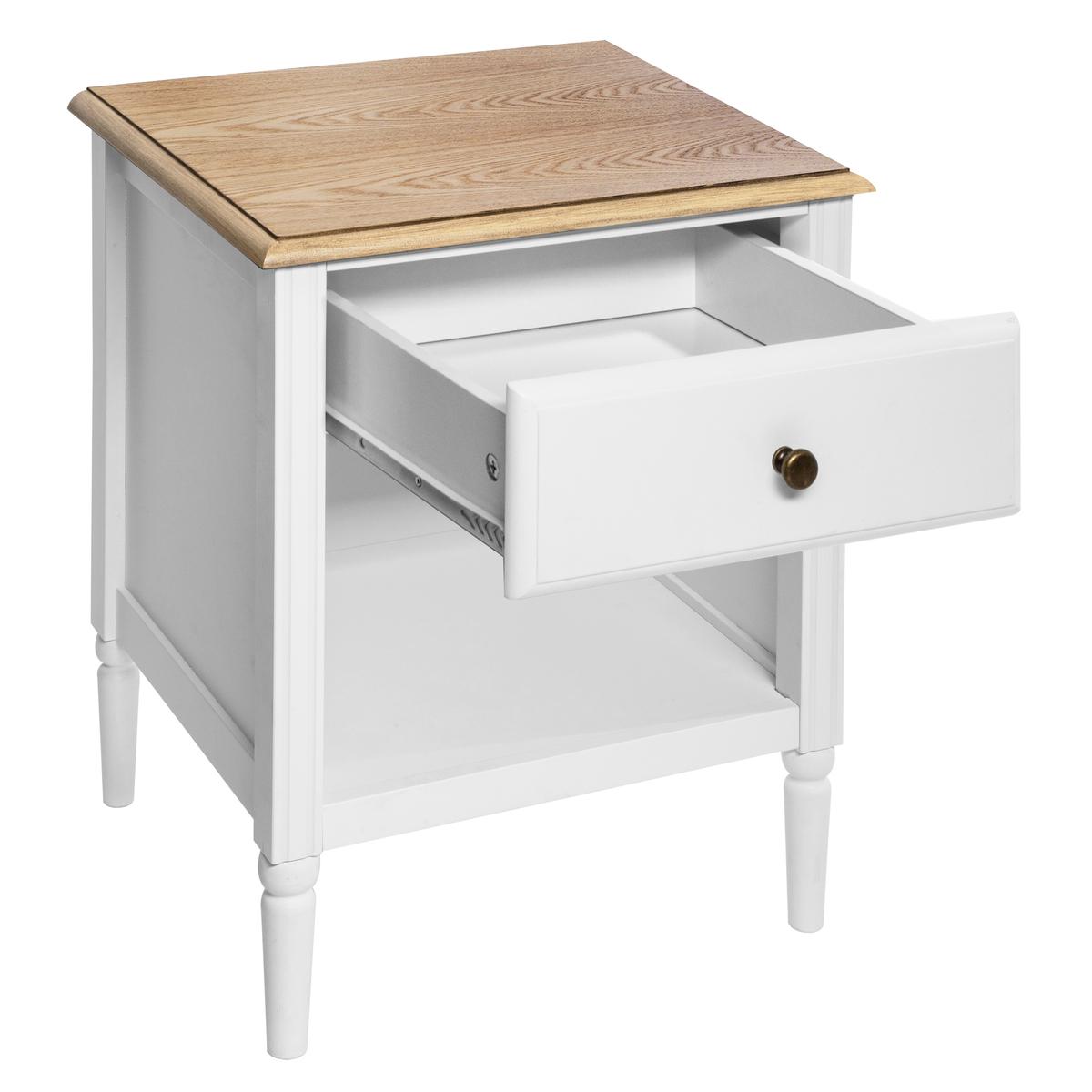 Нощно шкафче atmosphera Solen, 61 cm, Бял