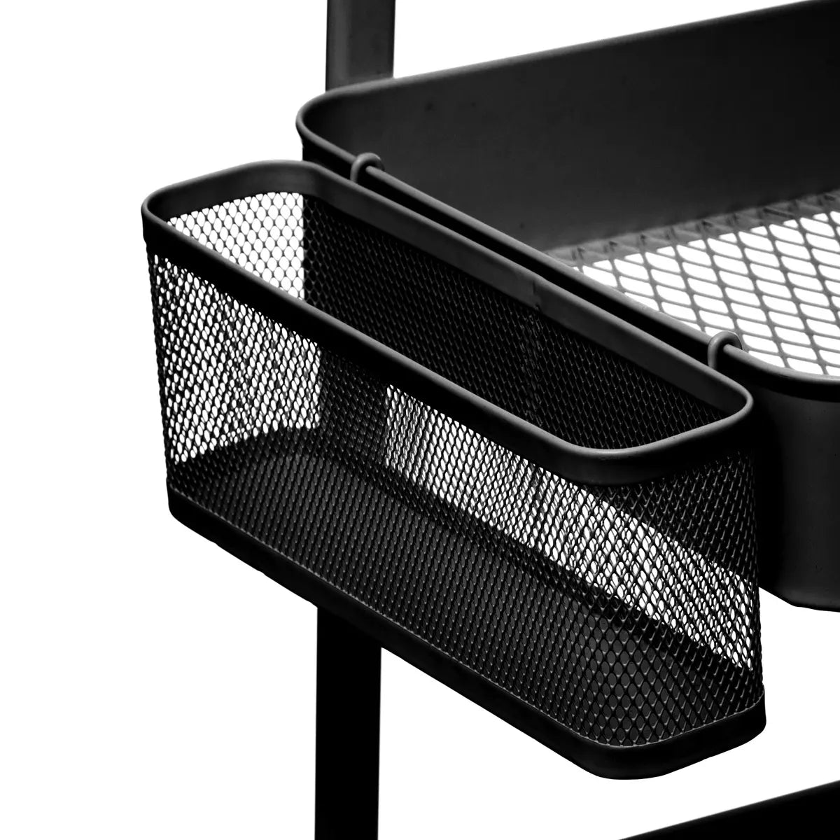 Кухненска количка 5five, Черен, Метал, Перфорирана