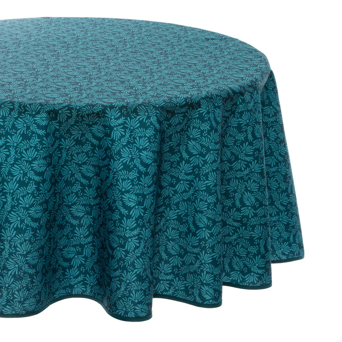 Покривка за маса atmosphera Leaves, 180 cm, Син