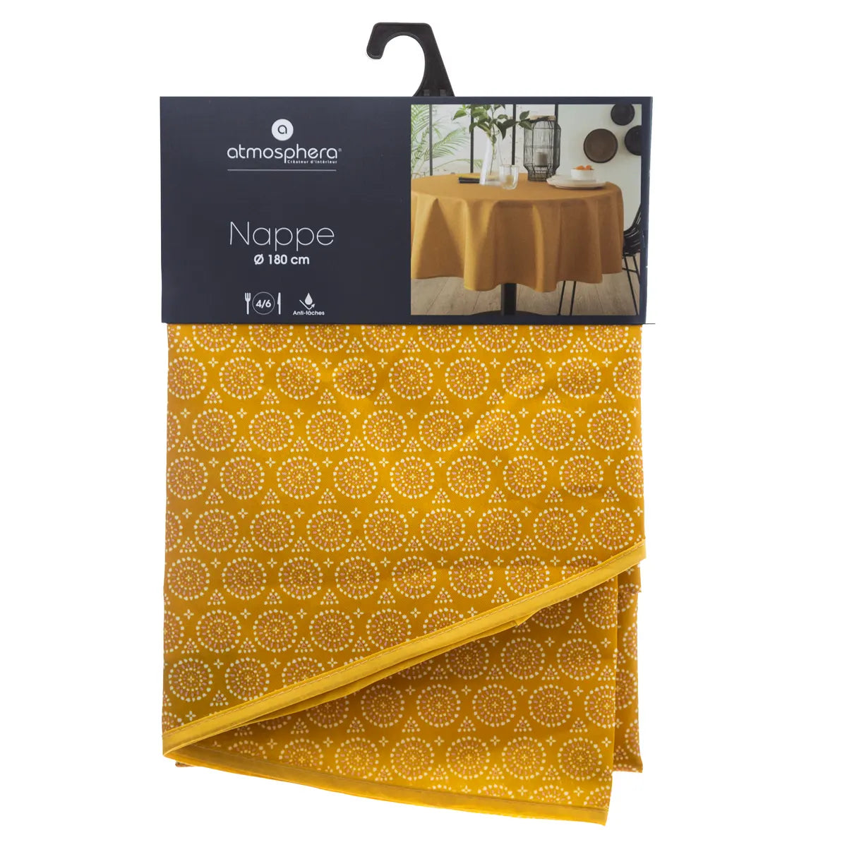 Покривка за маса atmosphera Etnik, 180 cm, Охра