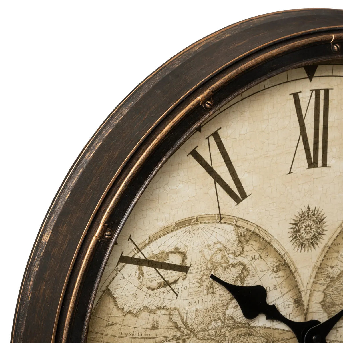 Стенен часовник atmosphera Tomy, Световен, Ø51 см, Пластмаса