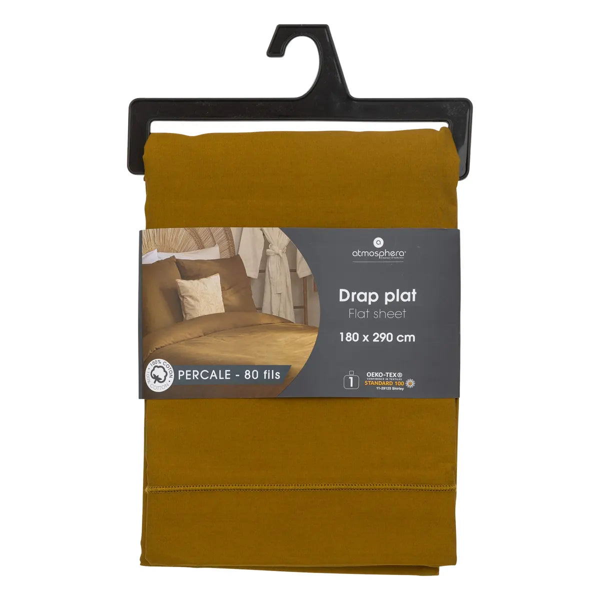 Единичен чаршаф atmosphera, Перкал, 180x290 cm