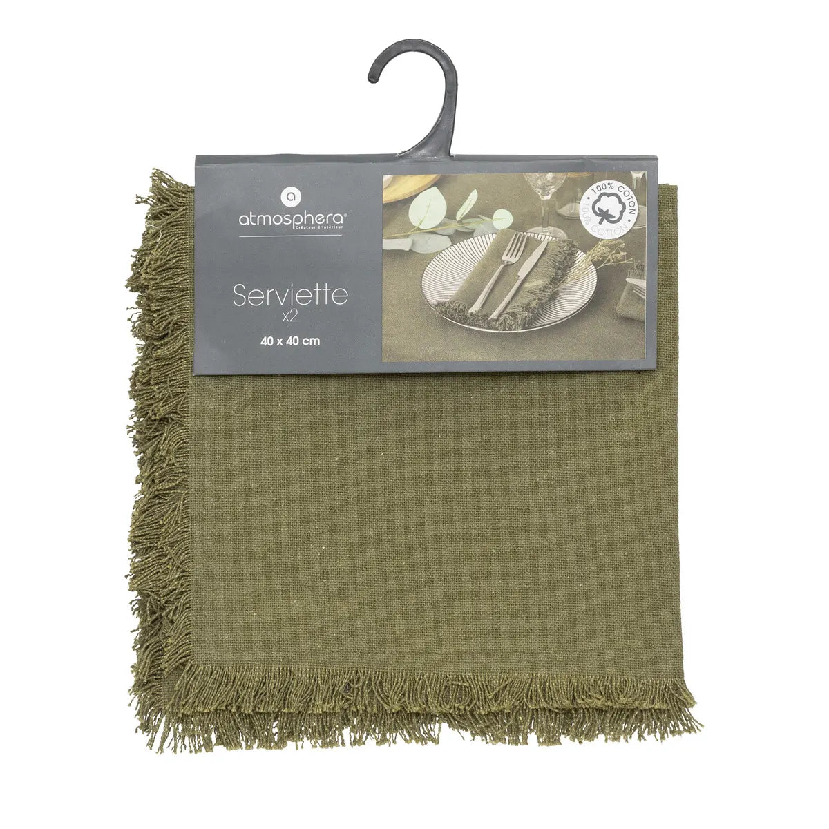 Сет кърпи atmosphera Maha, 40x40 cm, 2 бр