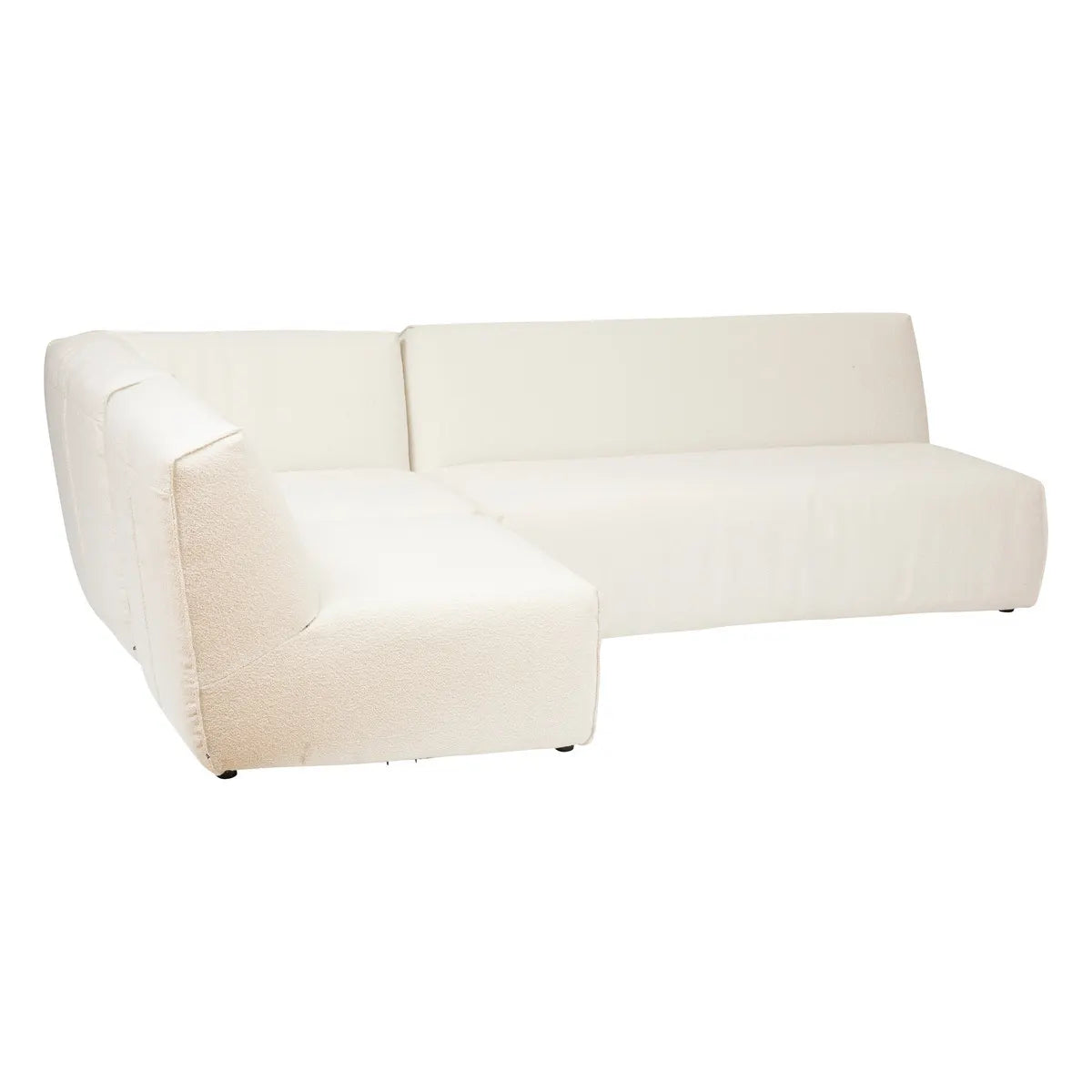 Двуместен модулен диван atmosphera Kiona, Букле, 165x99x75 cm