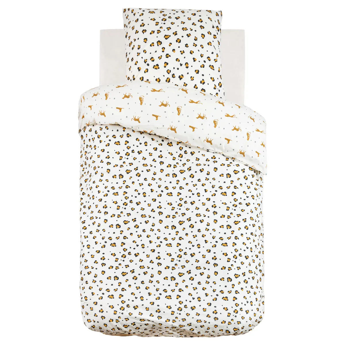 Детско двулицево спално бельо atmosphera Leopard, 140x200 cm, Памук