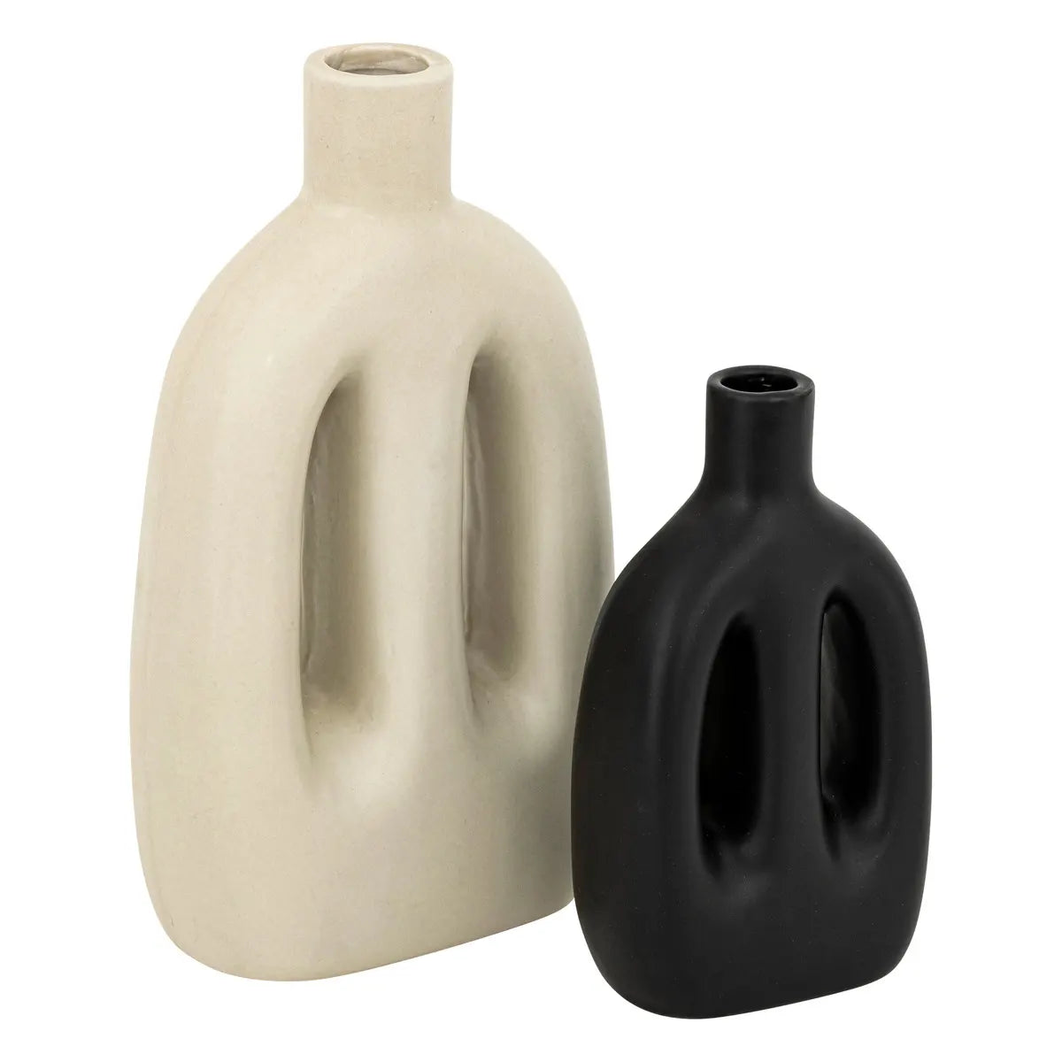 Set de vaze cu atmosferă Inuit, ceramică, 14/20 cm