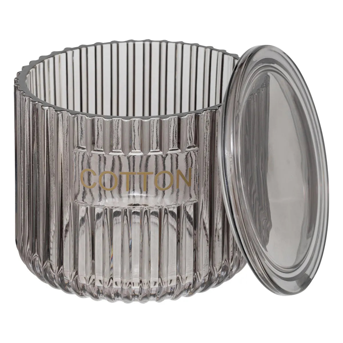 Контейнер за памук 5five Glass, Сив