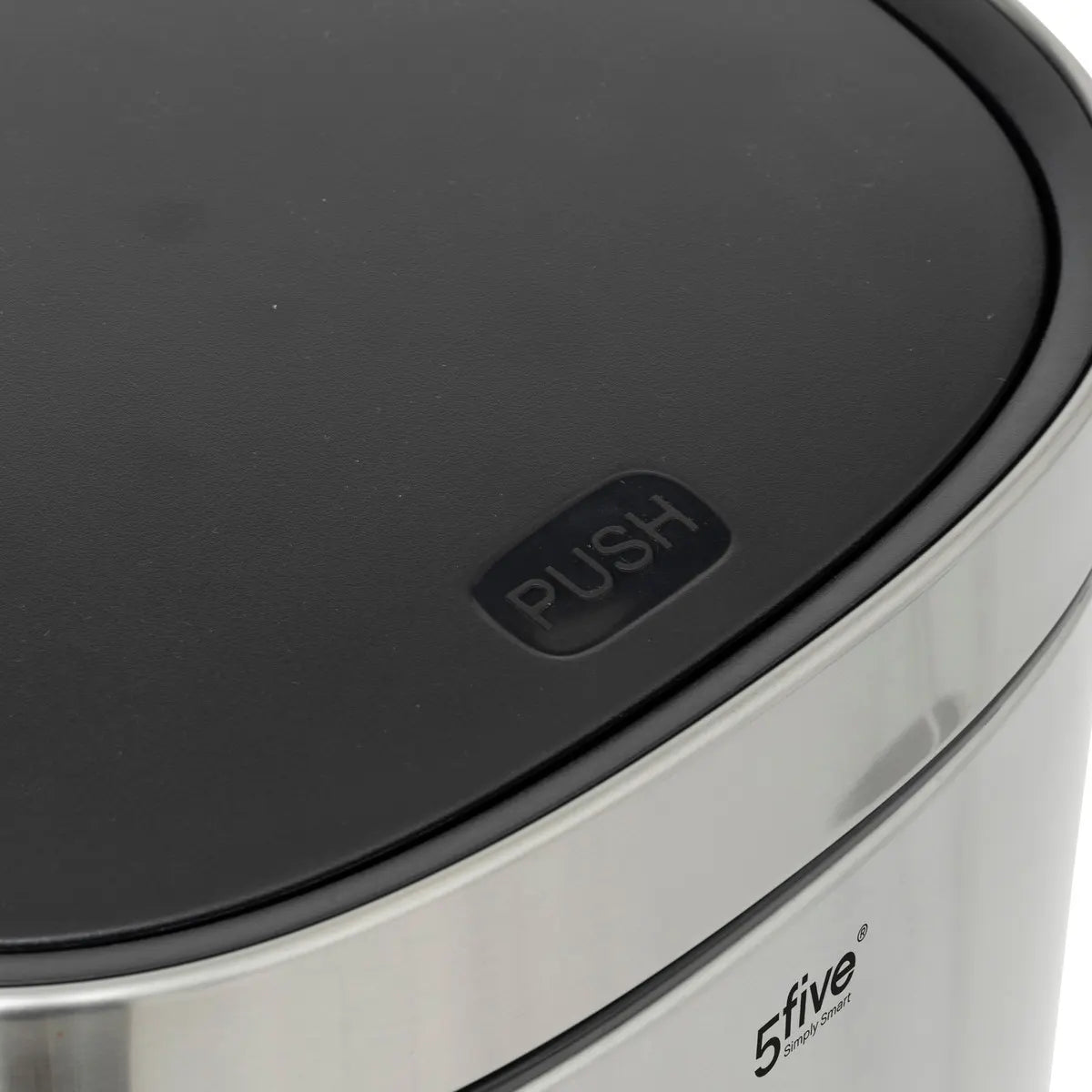 Кош 5five, Кръгъл, Инокс, Пуш бутон, 50 L