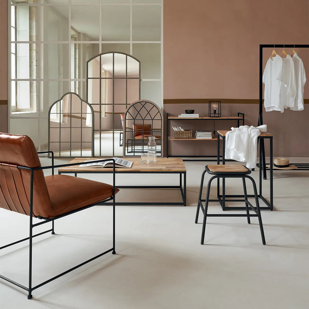 Холна маса atmosphera Edena, 115x65 cm, Черен