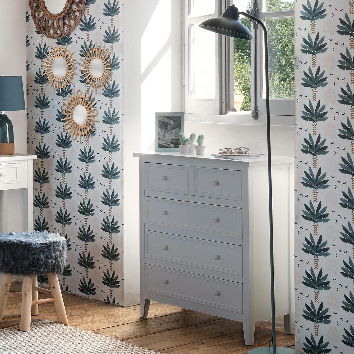 Скрин atmosphera Charm, 5 чекмеджета, MDF, 73x35x81 cm