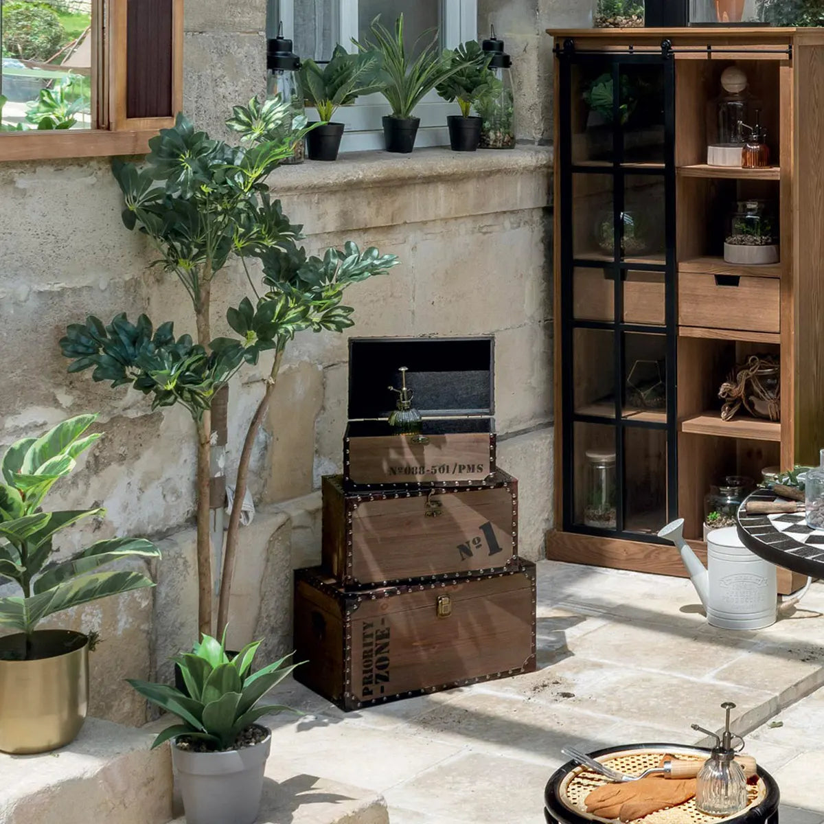 Сет кутии за съхранение atmosphera Allan, 4бр, MDF