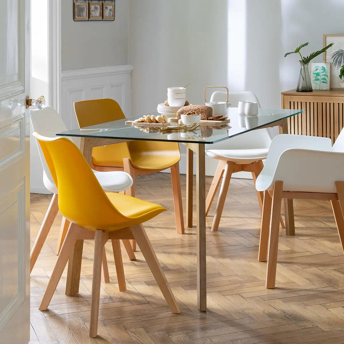 Трапезна маса Taho, 150х80 cm, Стъкло