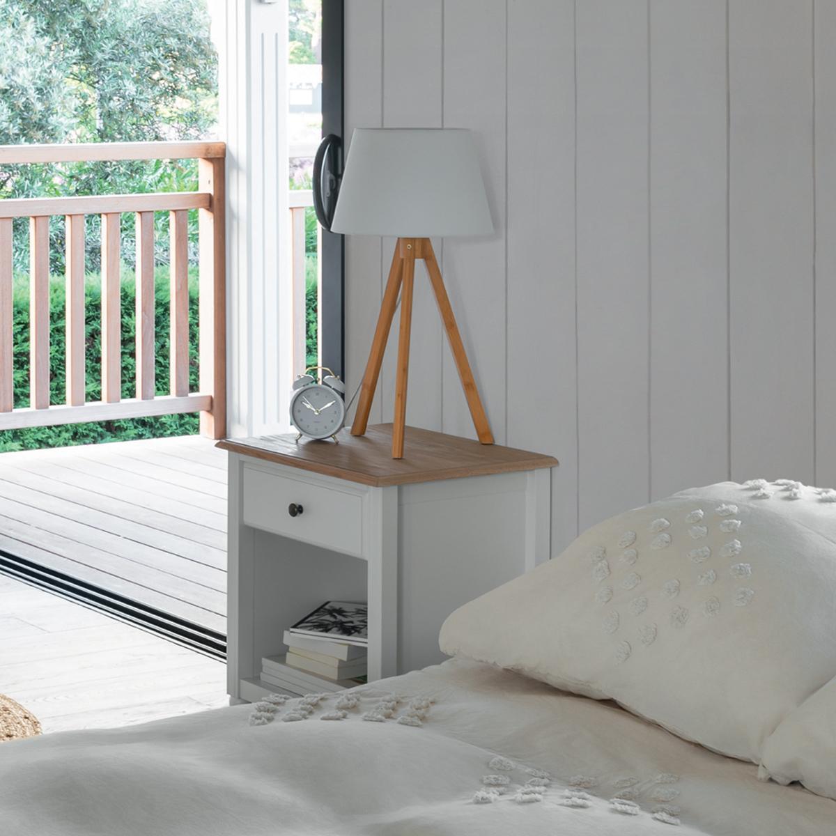 Нощно шкафче atmosphera Solen, 61 cm, Бял