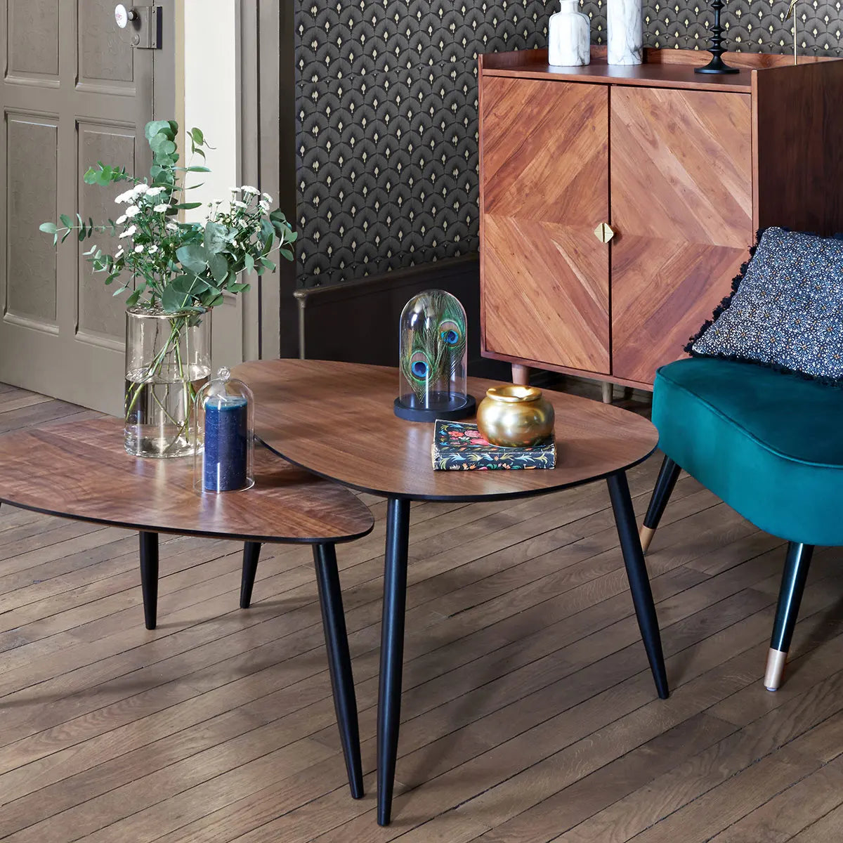 Холна маса atmosphera Mileo, 88x98 cm, 2 бр