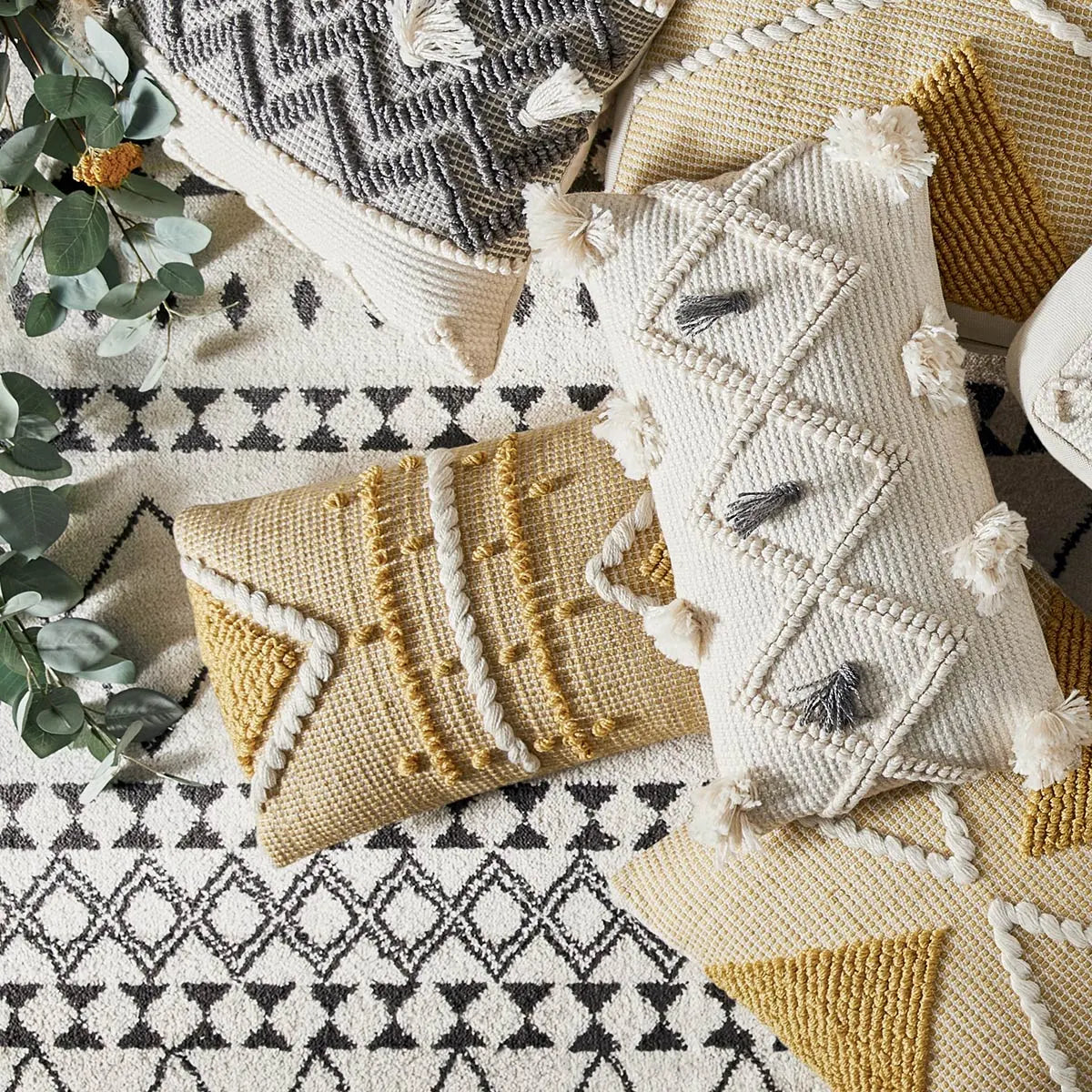 Декоративна възглавница atmosphera, 30x50 cm, Охра