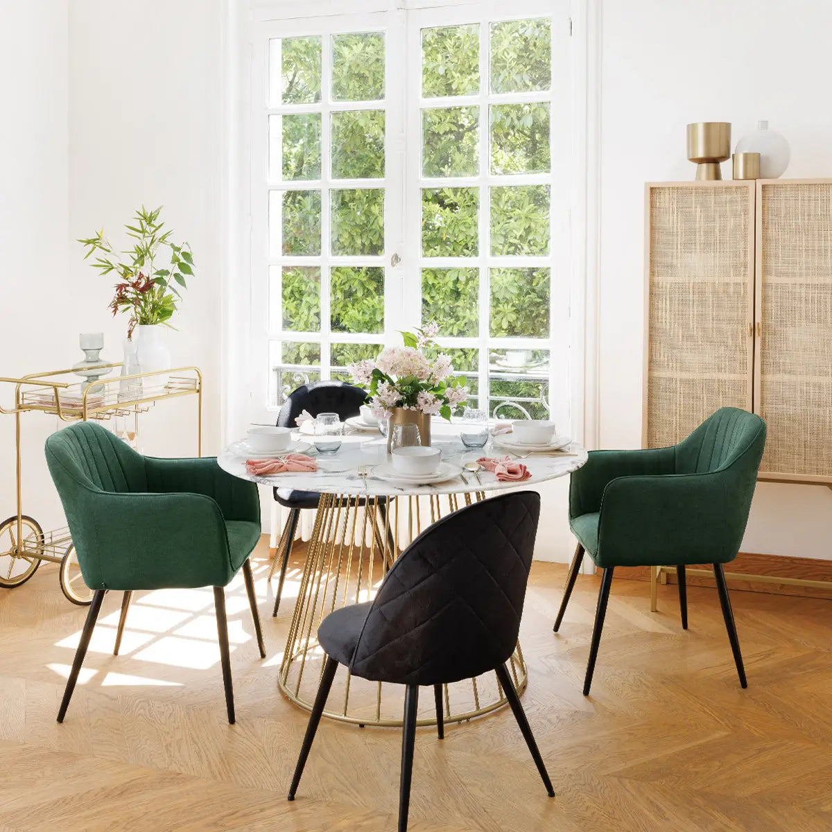 Трапезен стол atmosphera Slano, Велур