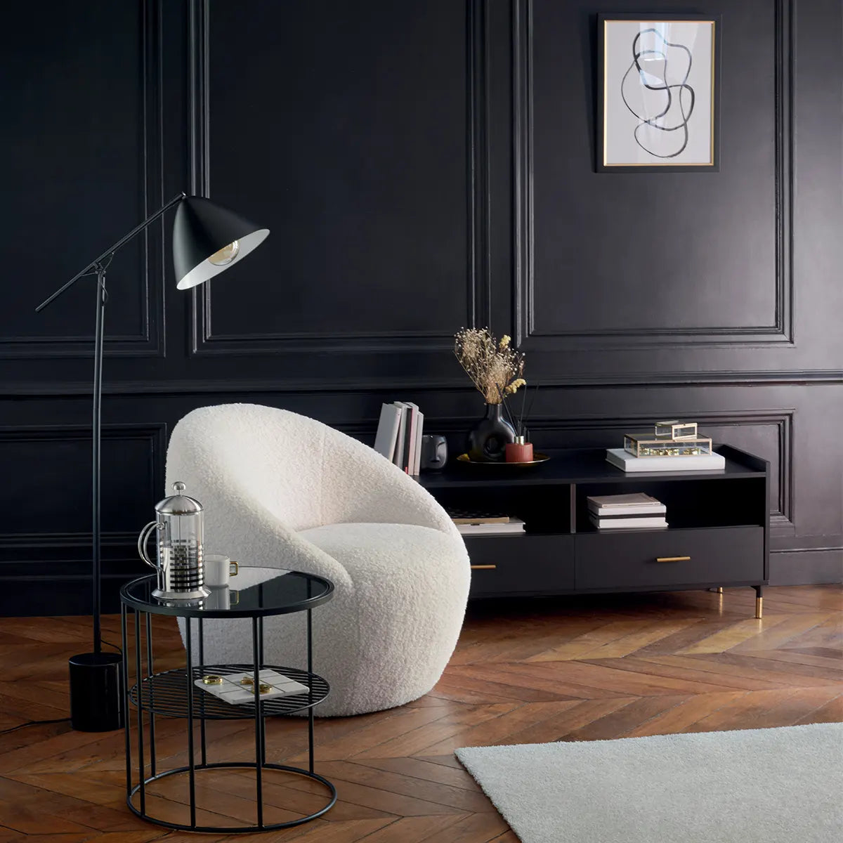 ТВ шкаф atmosphera Tedy 120x47x40 cm, Метал