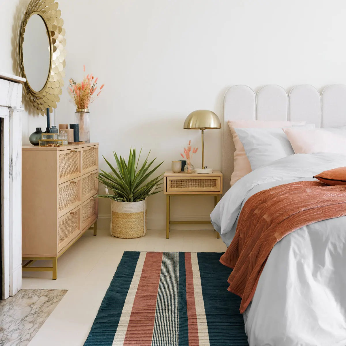 Спално бельо atmosphera Landiha, 260x240 cm, Памук перкал