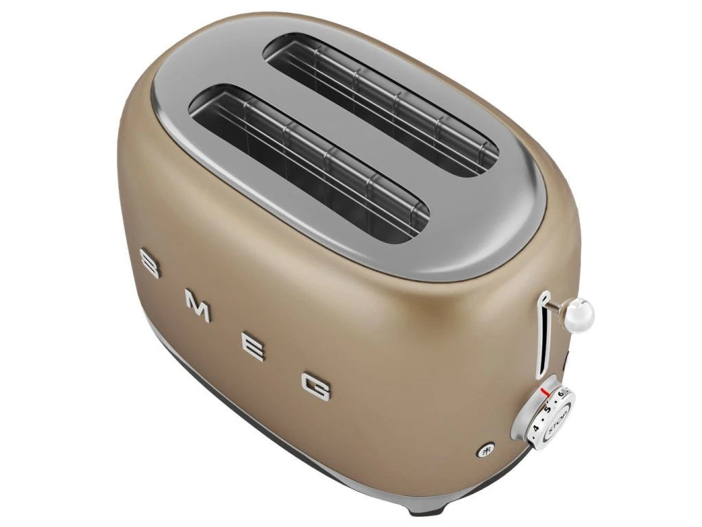 Тостер Smeg TSF01CHMEU, 950 W, 2 филии, Кремав