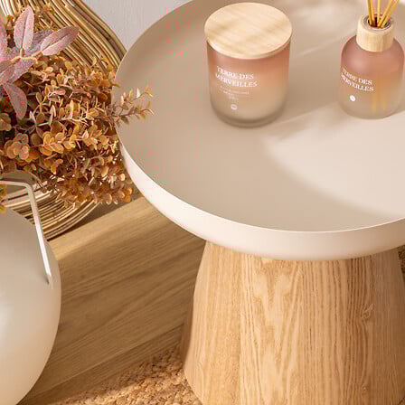 Помощна маса atmosphera Hercyna, MDF, Ø40 см