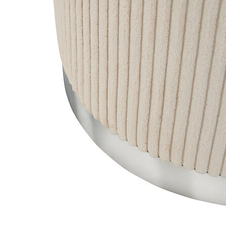 Пуф atmosphera Sylia, Рипсено кадифе, Ø38 cm