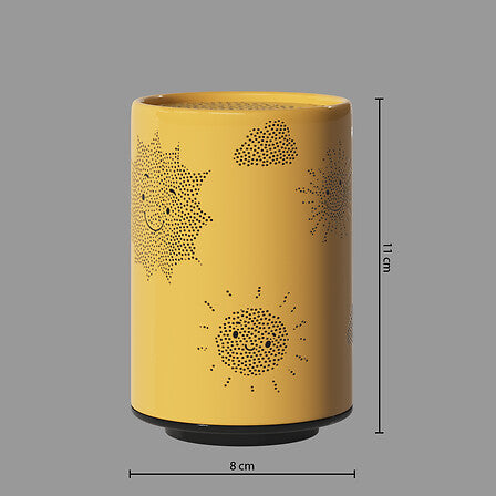 Детска нощна лампа с батерии atmosphera, 13 cm, Охра