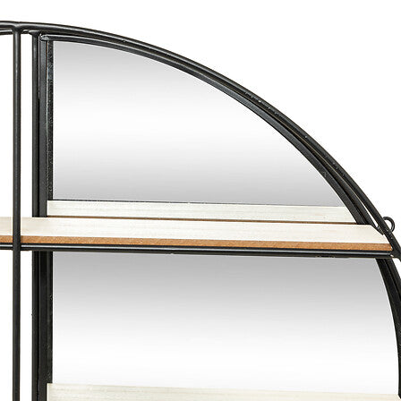 Рафт за стена с огледало atmosphera Zina, Ø56 см