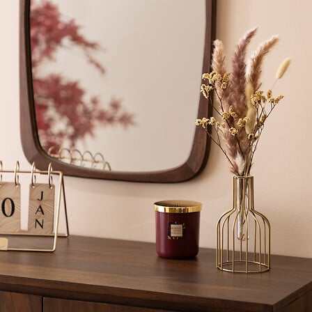 Декоративни цветя с ваза atmosphera Met, Метал, 40 cm