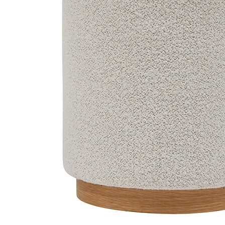 Пуф atmosphera Nesky, Бял, Ø41 см