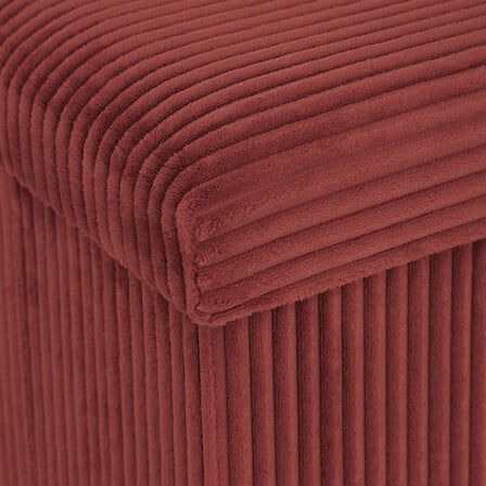 Пейка със съхранение atmosphera Arum, Рипсено кадифе, Сгъваема, 76x38 cm