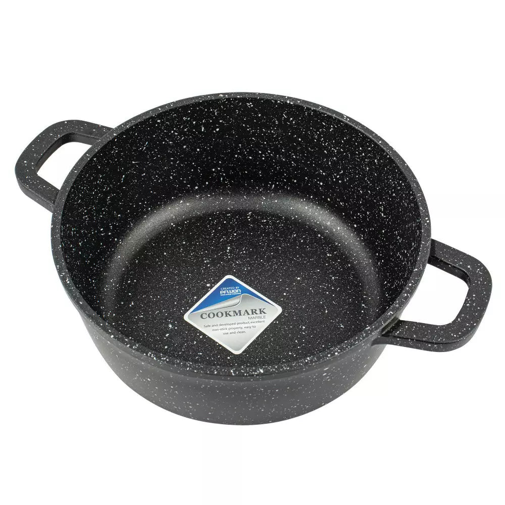 Алуминиева тенджера Kinghoff 1592, Мраморно покритие, 1.3L, 16 cm