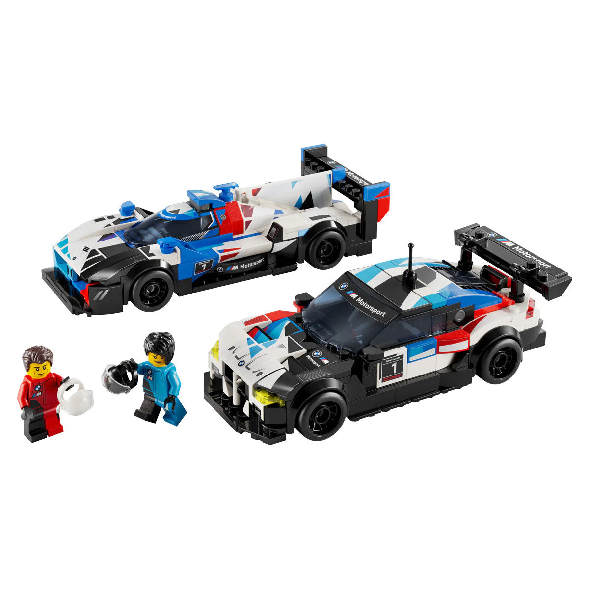 LEGO® Speed Champions - BMW M4 GT3 и BMW M Hybrid v8 състезателни автомобили 76922, 676 части