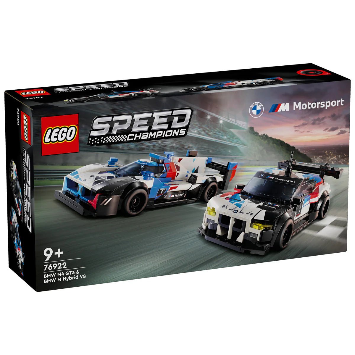 LEGO® Speed Champions - BMW M4 GT3 и BMW M Hybrid v8 състезателни автомобили 76922, 676 части