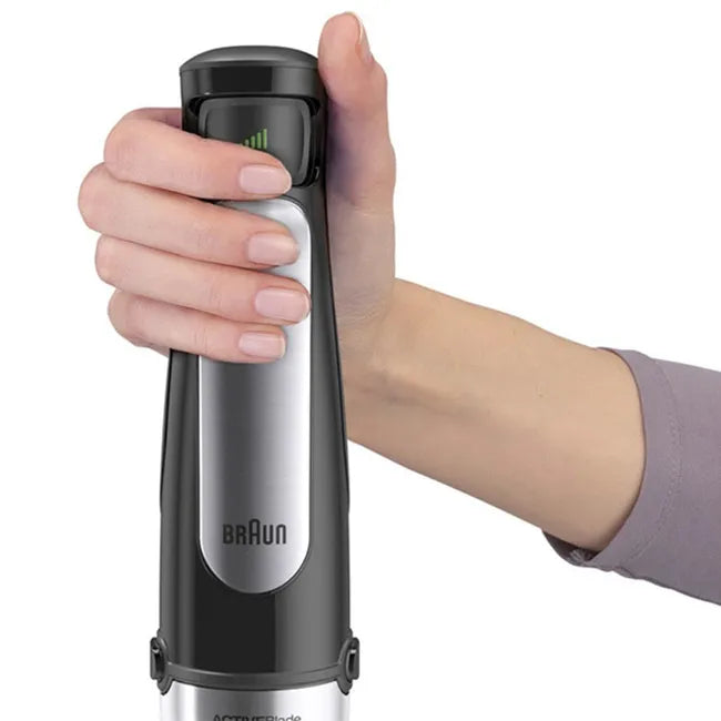 Пасатор Braun MultiQuick 7000X, 1000 W, Мерителен съд 0.6 л, Easy SmartSpeed, EasyClick Plus, Black Premium