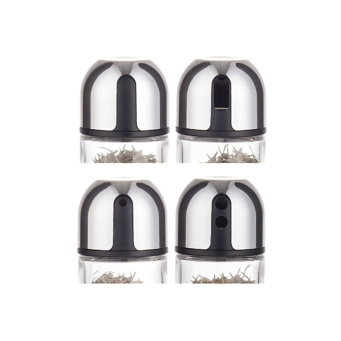 Комплект 2 съда за сол и черен пипер KingHoff 1644 11.2x5.8x12.7 см, Капацитет 100 грама