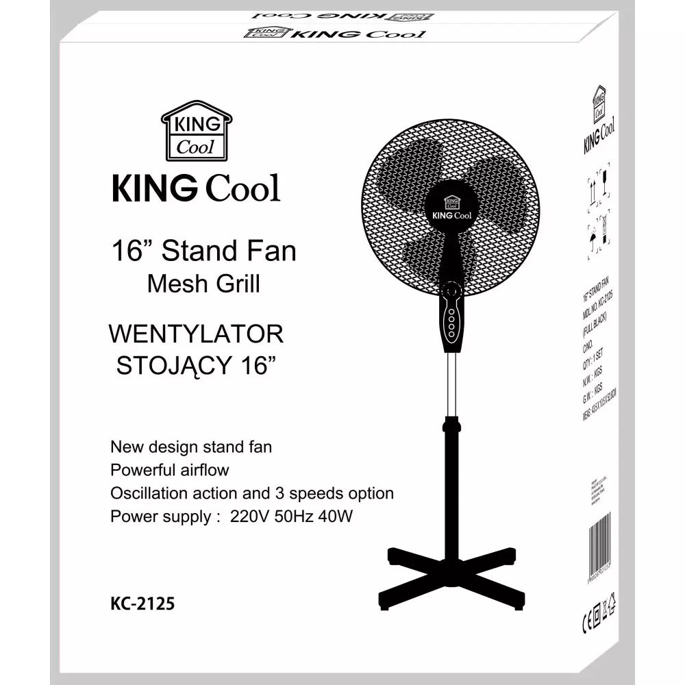 Ventilator KingHoff 2125, 3 trepte, 40W