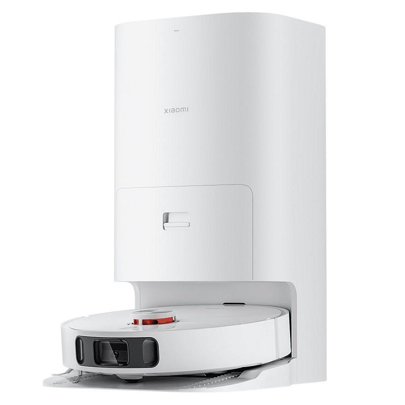 Робот прахосмукачка Xiaomi X10+ BHR6363EU, Wi-Fi, Едновременно засмукване и измиване, 70W, 4800mAh, Всмукателна мощност 4000pa, Сензор за килими, Контейнер за прах 350 мл, Контейнер за вода 800 мл, Станция за изпразване, Бял