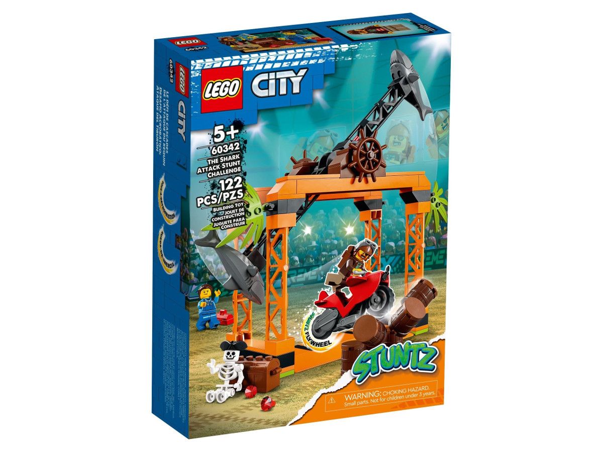 LEGO® City - Предизвикателство за каскадьор срещу акула 60342, 122 части