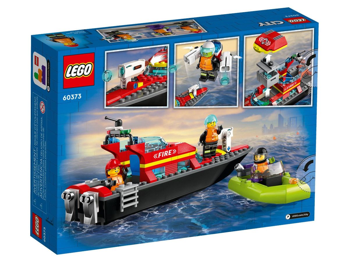 LEGO® City - Пожарна спасителна лодка 60373, 144 части