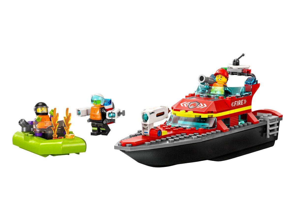LEGO® City - Пожарна спасителна лодка 60373, 144 части