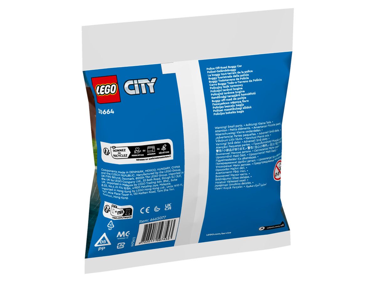LEGO® City - Полицейска офроуд бъги кола 30664, 35 части
