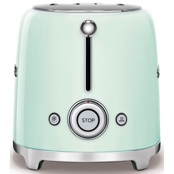 Тостер Smeg TSF01PGEU, 950 W, 2 филии, Пастелно зелен