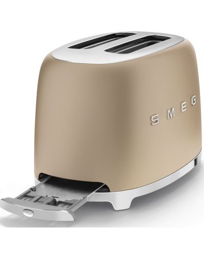 Тостер Smeg TSF01CHMEU, 950 W, 2 филии, Кремав