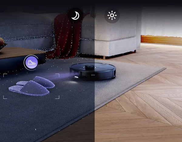 Робот прахосмукачка Roborock S8 Ultra Pro, Моп, 5200 mAh, 6000Pa, Контейнер за прах 750 мл, 4 сензора, 4 карти, 50 W, Автономност 180 мин, Черен