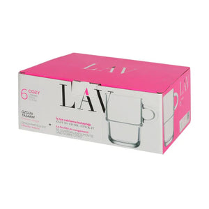 Сет чаши за топли напитки LAV Cozy, 350 мл, 6 бр