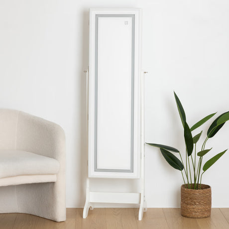 Огледало с място за съхранение atmosphera Bettany, 156 cm, LED, MDF