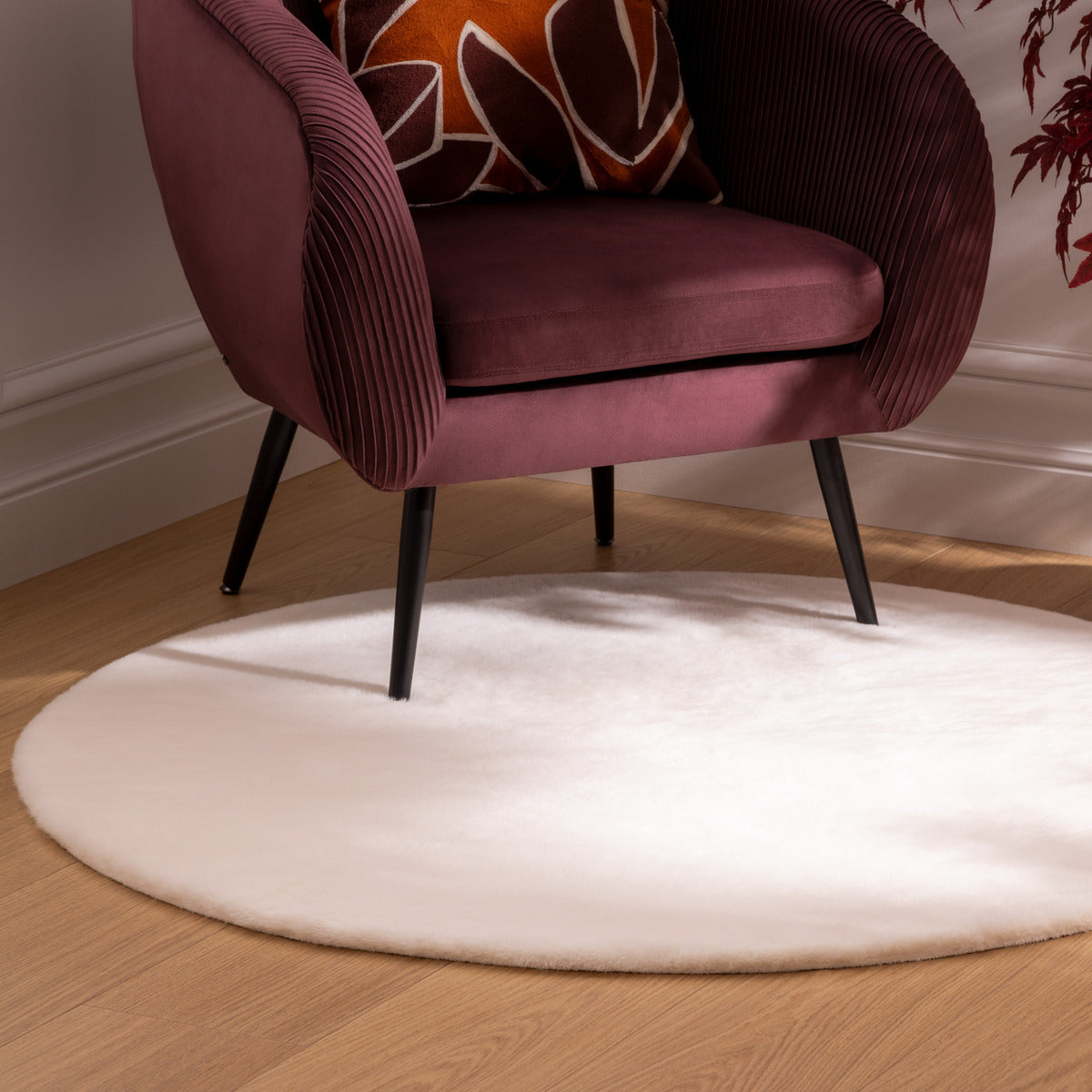 Килим atmosphera Couka, 118 cm, Бял