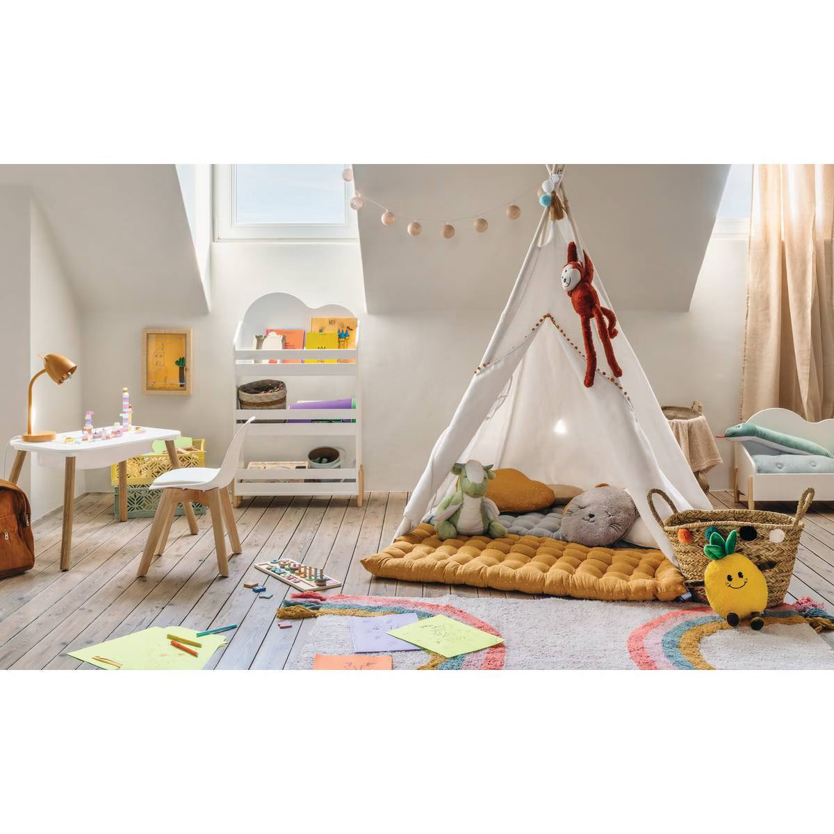 Детска маса 2в1 atmosphera Buldy, MDF